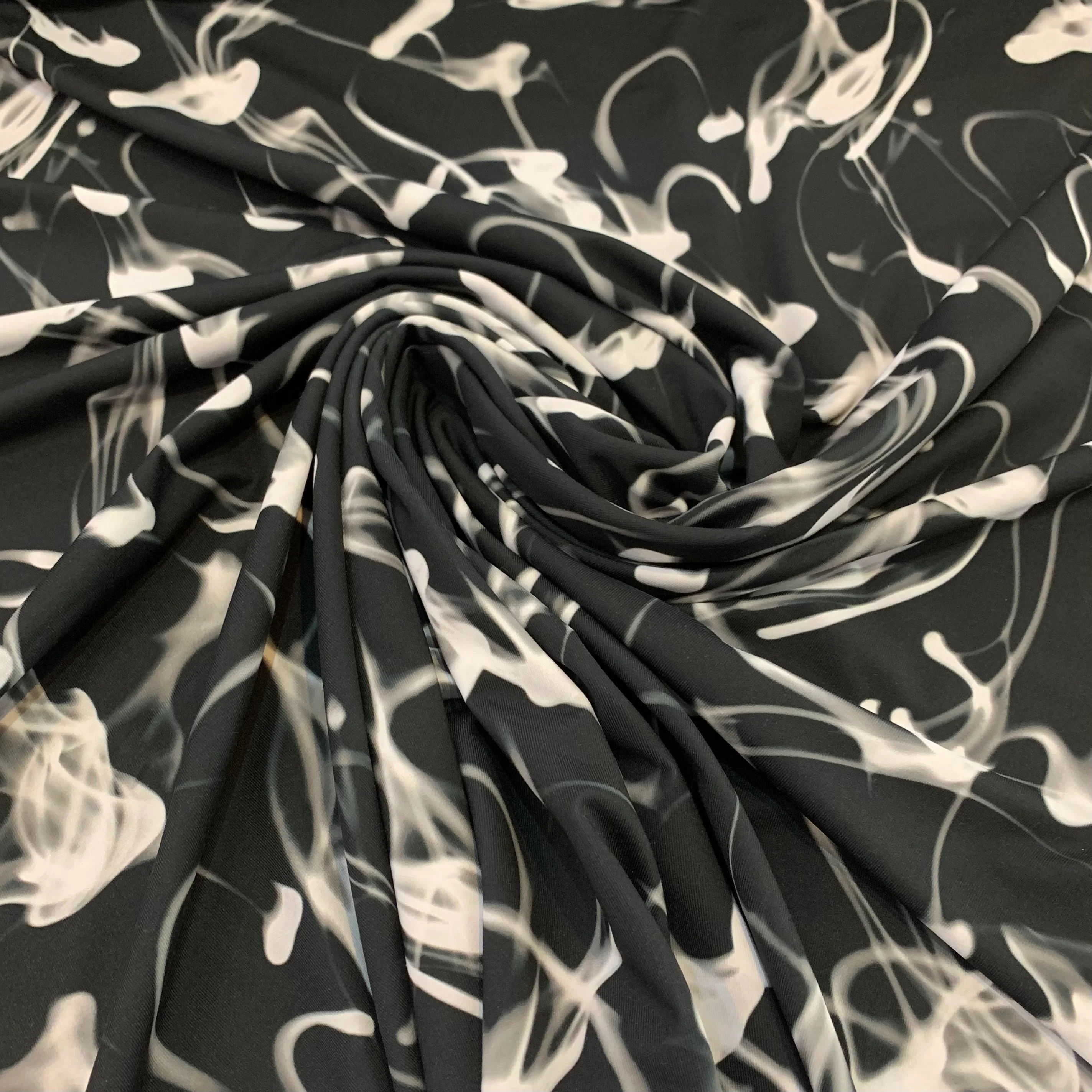 Smoke? or Jellyfish? Nylon Spandex Swimwear Fabric - Image 2