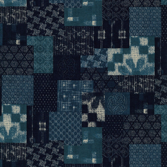 Boro Japan Patch Work Dobby Cotton Fabric