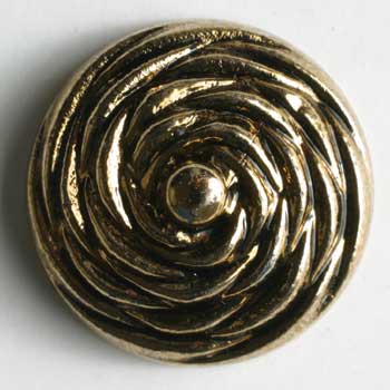 Antique Gold Plated Polyamide Button