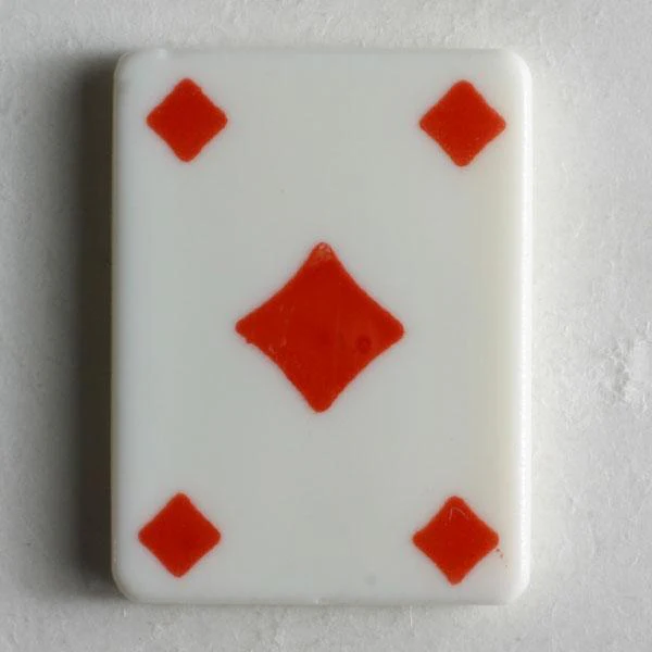 Diamonds Playing Card Novelty Button