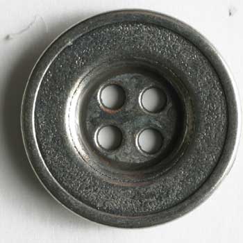 Antique Silver Full Metal Button