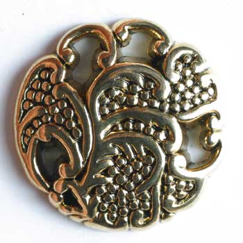 Antique Gold Plated Full Metal Button