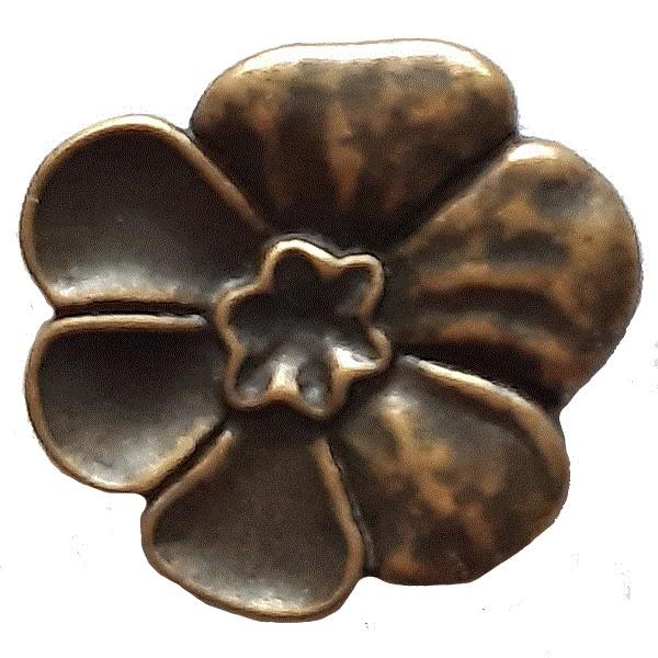 Antique Brass Full Metal Button