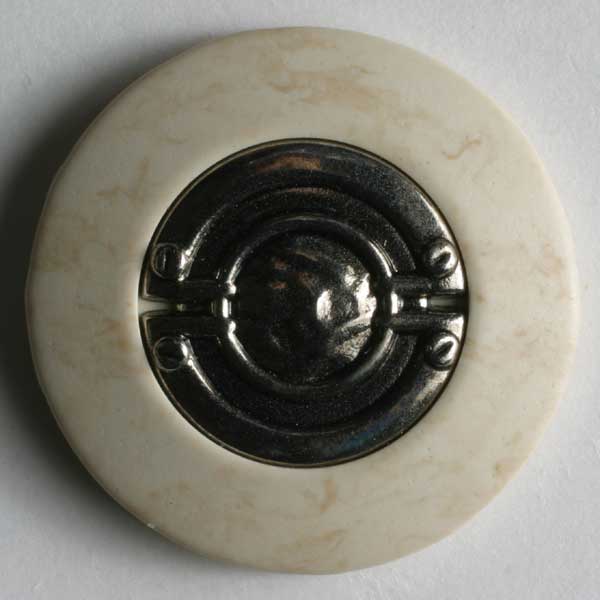 Beige Polyester Button