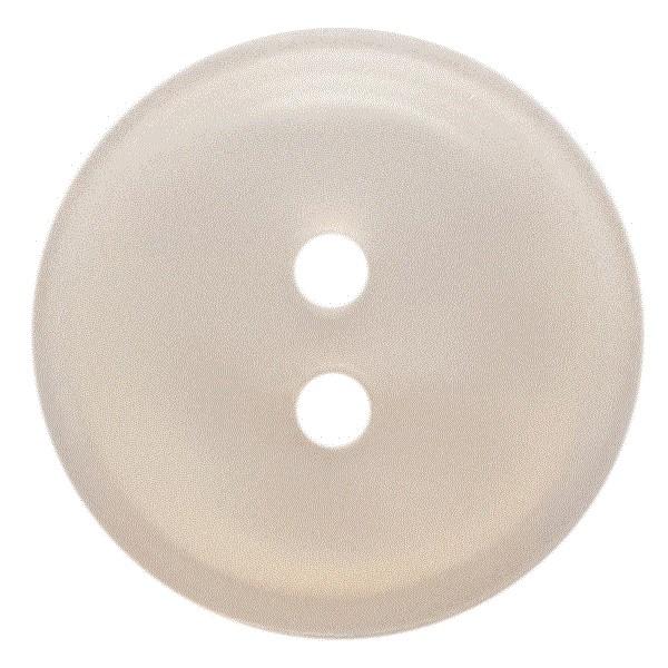White Polyester Button
