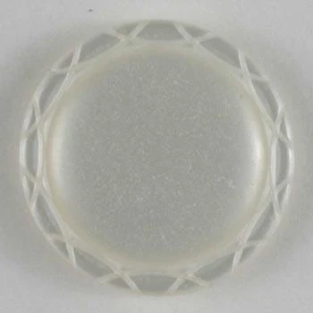 White Polyester Button