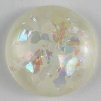 White Polyester Button