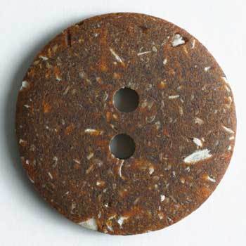 Brown Polyester Button