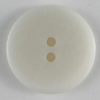 White Polyester Button