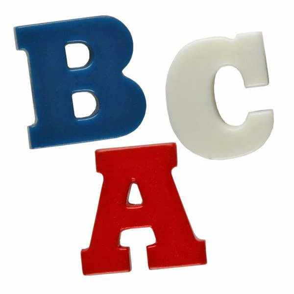 Alphabet Polyamide Button