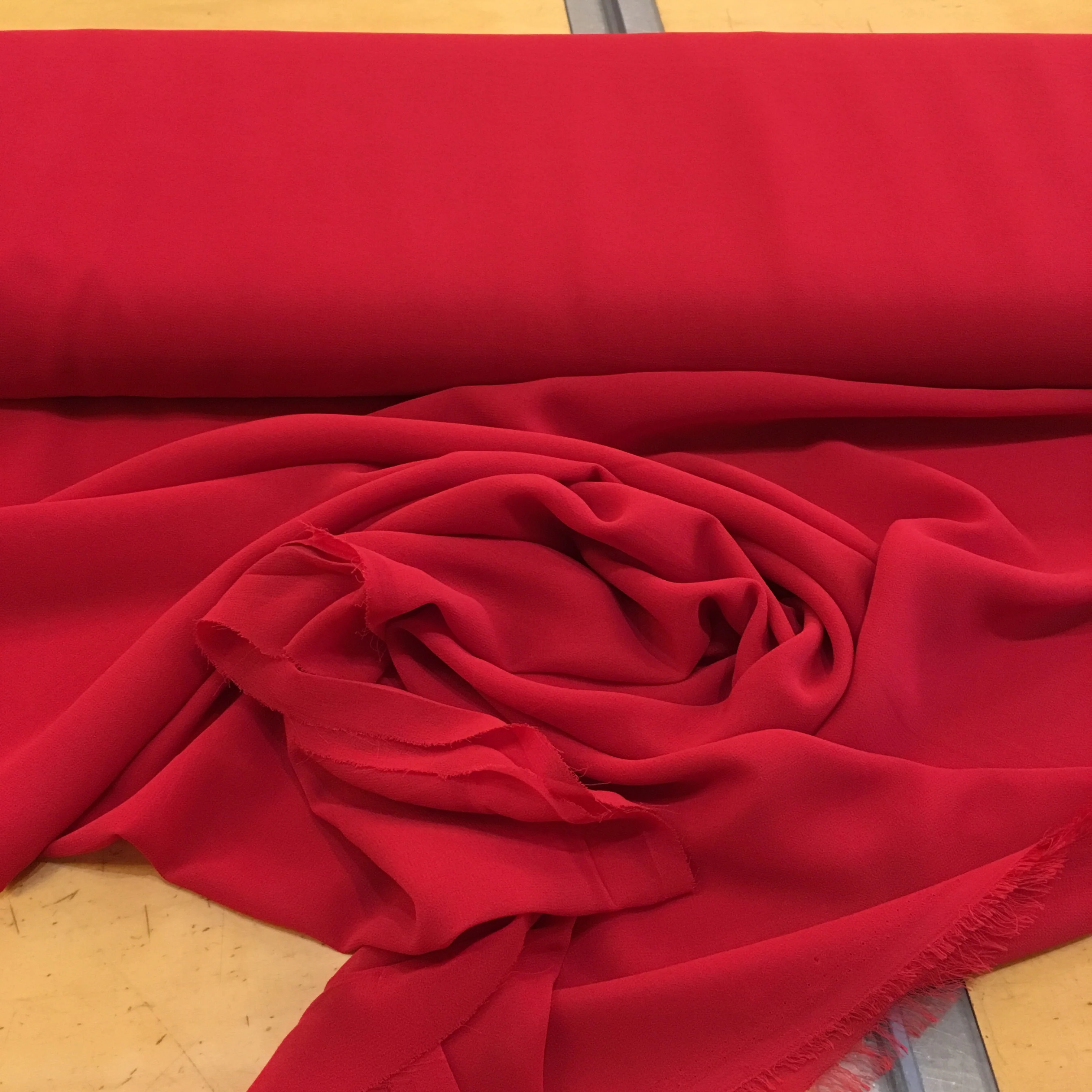 Polyester Chiffon - Red - Image 2