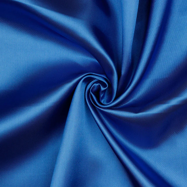 Polyester Satin Fabric - Cobalt