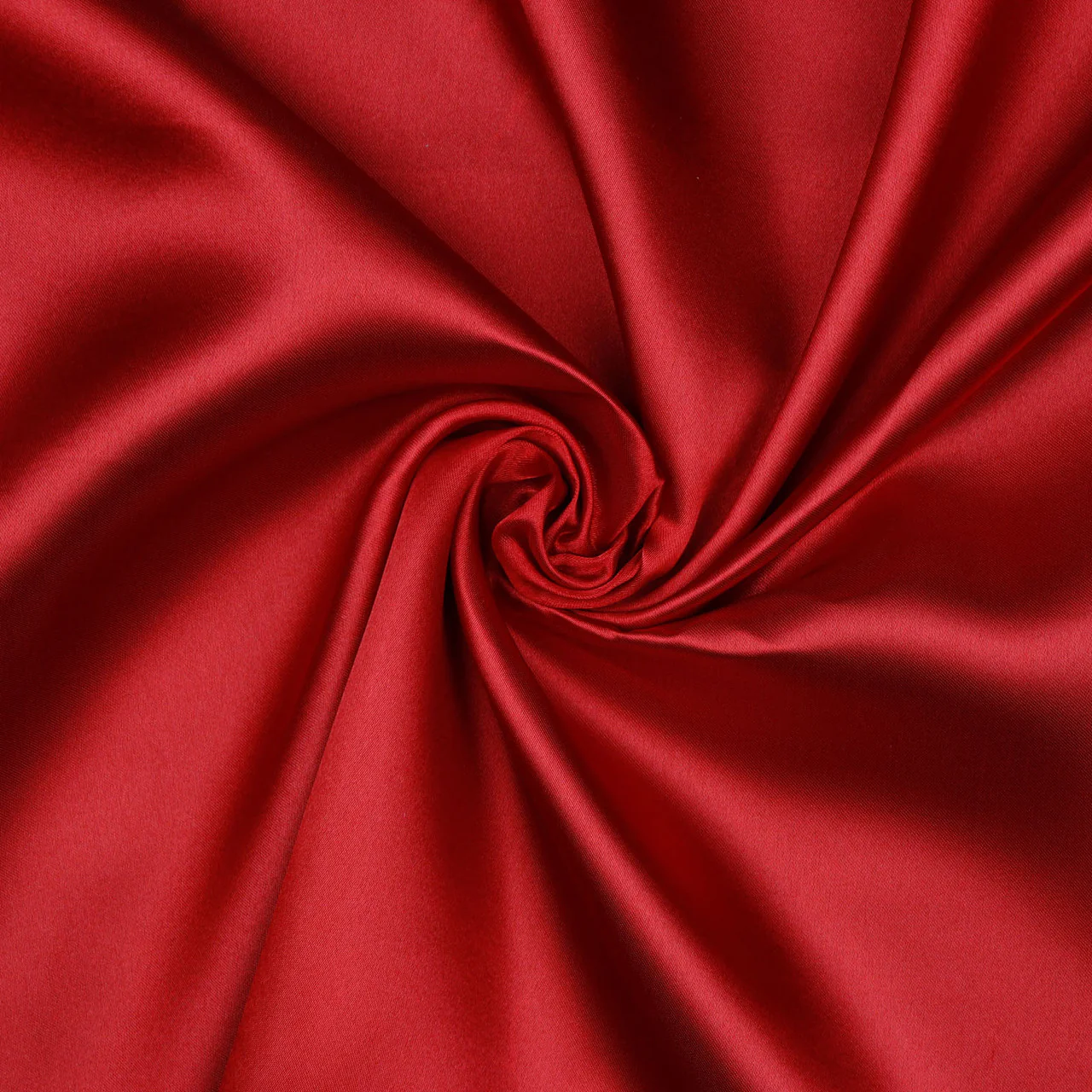Polyester Satin Fabric - Red