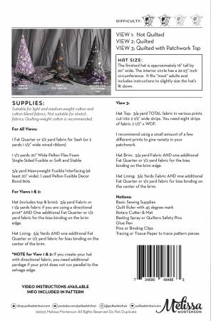 Spellbound Quilted Witch Hat Pattern - Image 2