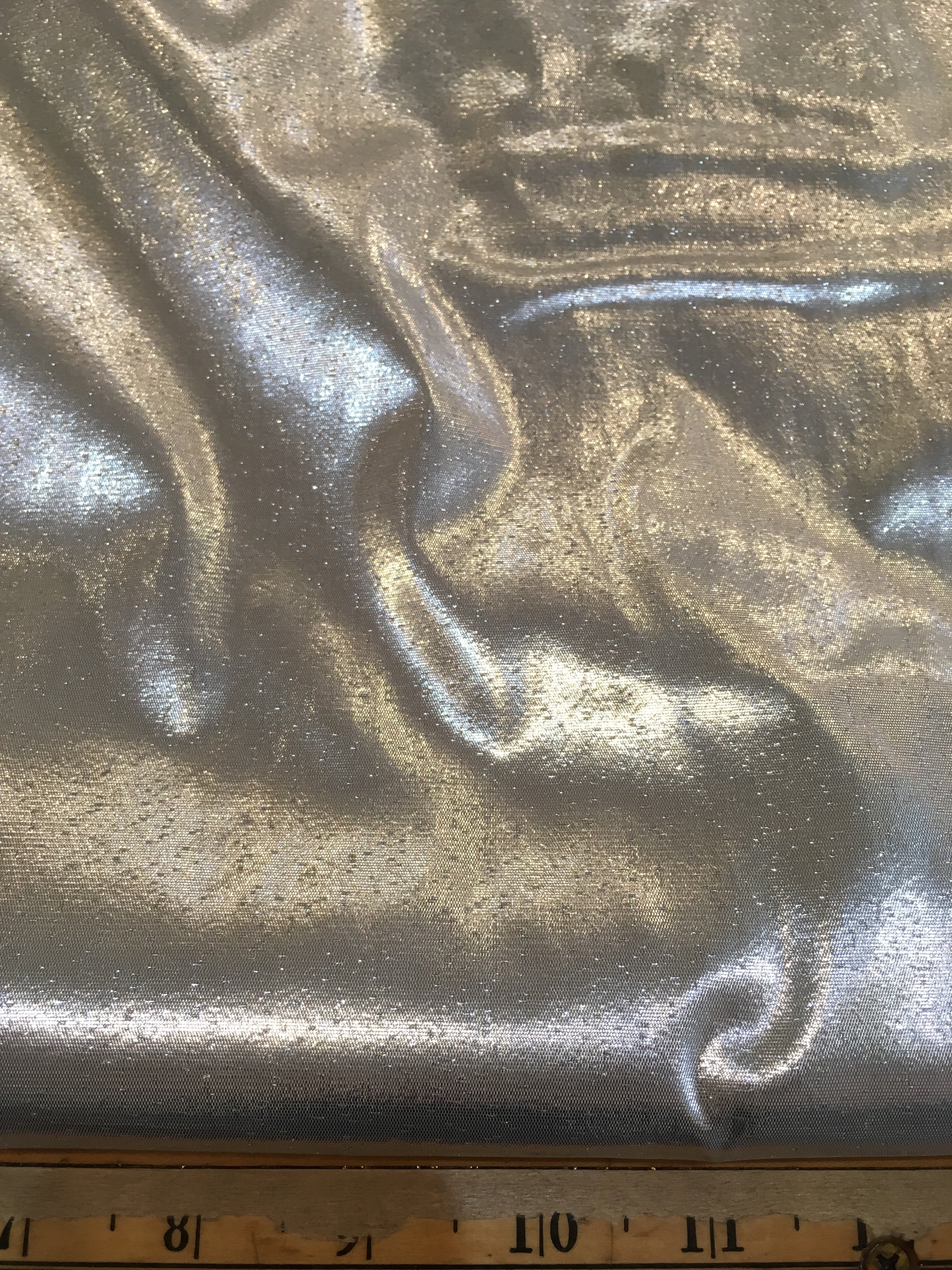 Tissue Lame Fabric - Silver - Image 2